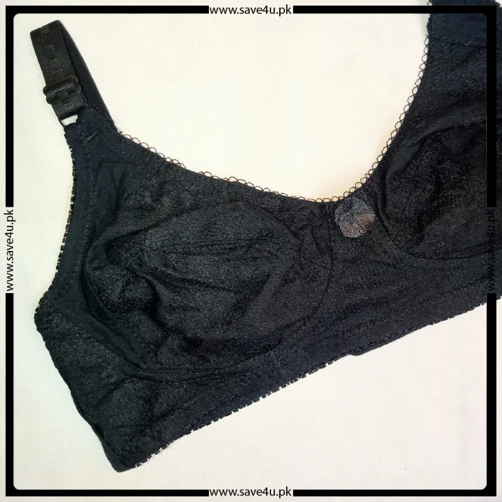 Ladies Floral Lace Design Non-Padded Wireless Bra