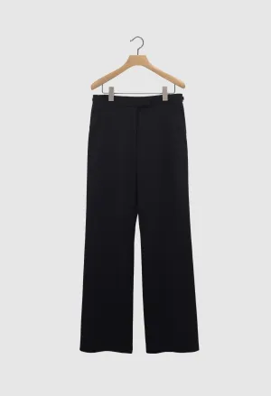 LENNON - Organic Wool Gabardine Trousers in Black