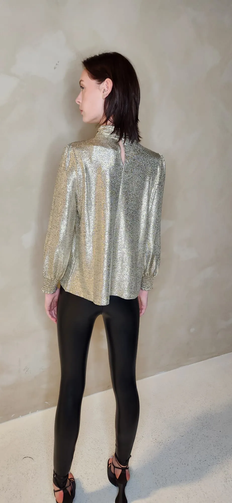 Liquid Gold Long Sleeve Top
