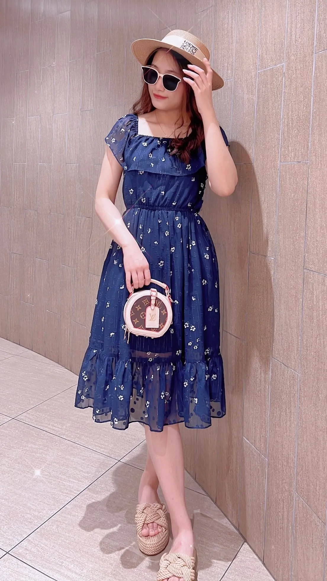 Little Flower Drop Shoulder Dress