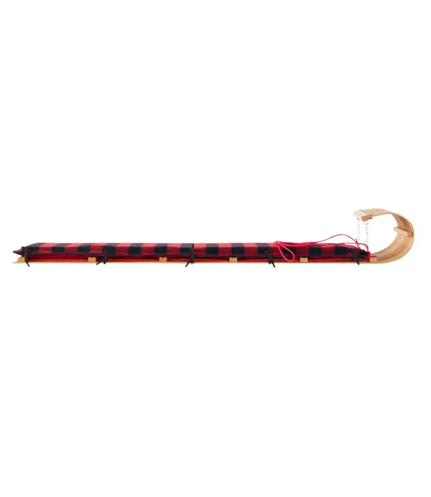 L.L.Bean Toboggan with Cushion and Buffalo Plaid Cushion Cover