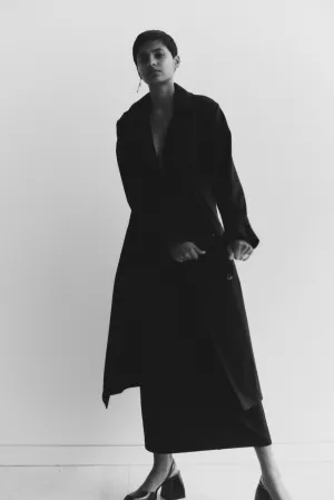 Long moleskin skirt