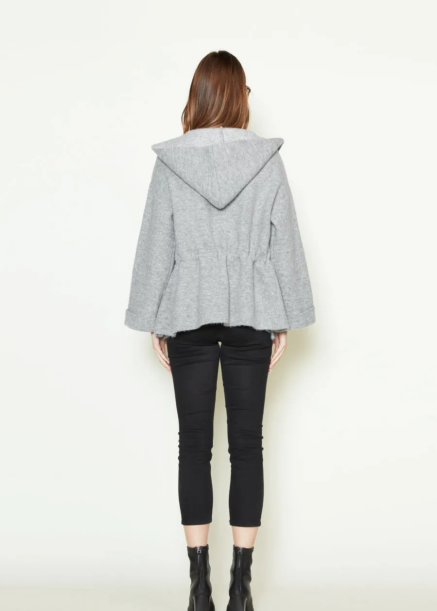 Look By M Adjustable Waist Hoodie Cradigan SM808