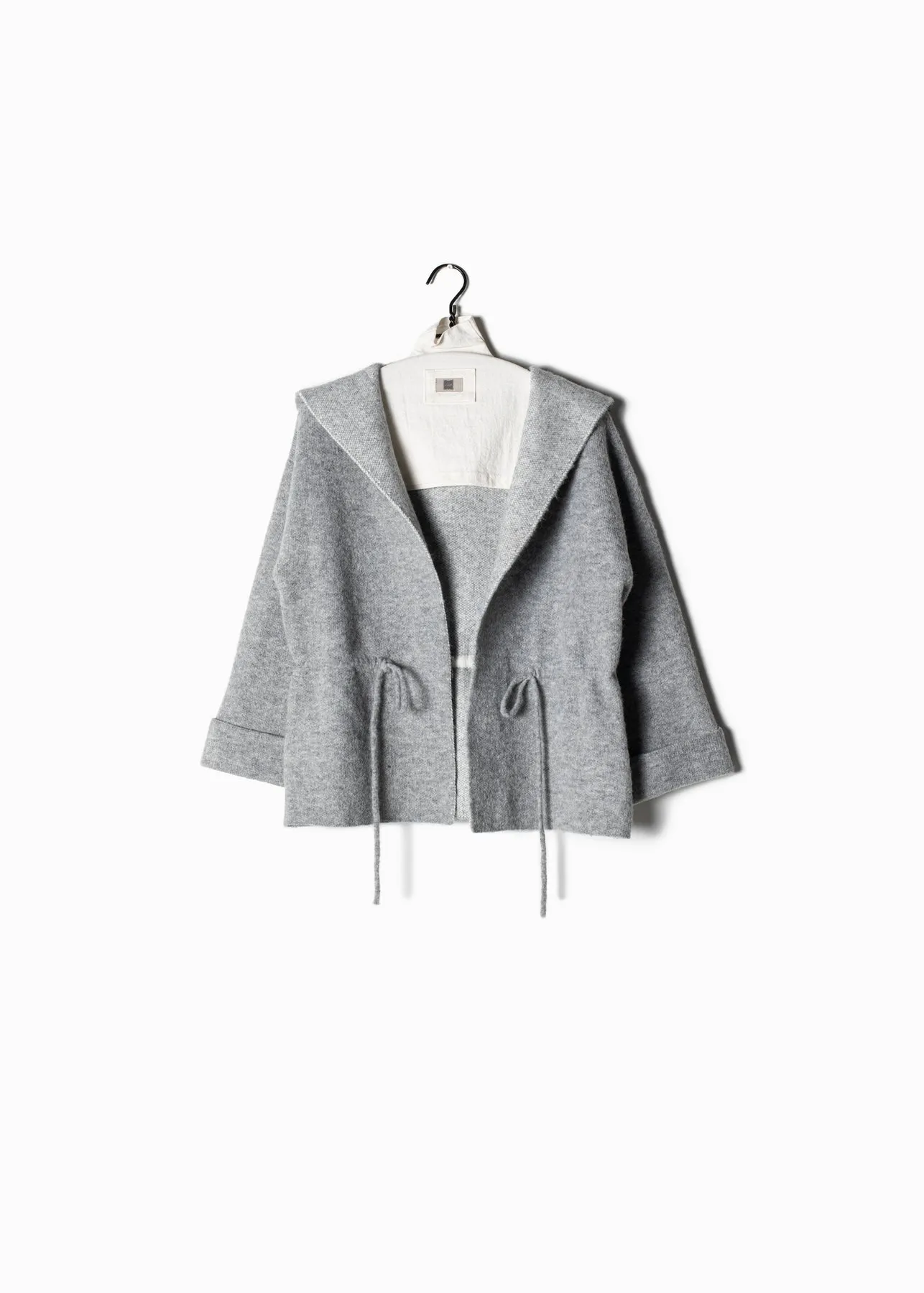 Look By M Adjustable Waist Hoodie Cradigan SM808