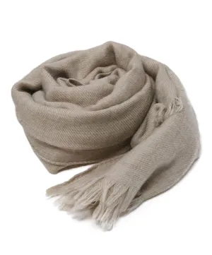 Loro Piana Beige Fox Fur Collar & Scarf Set