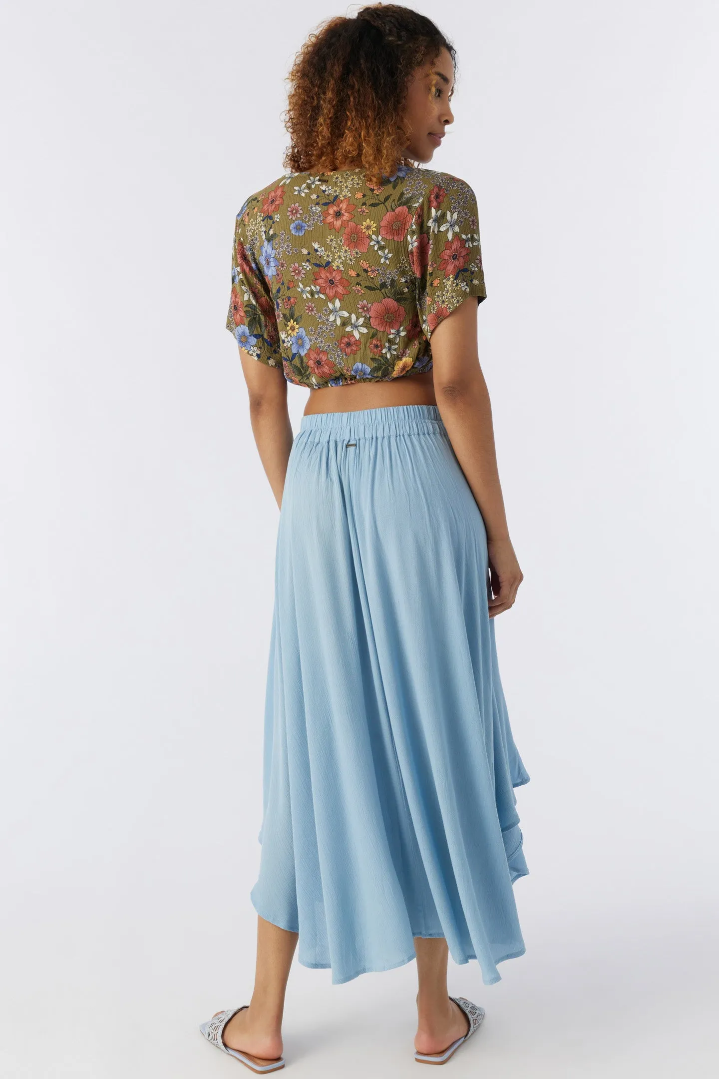 MARNIE SOLID MIDI SKIRT