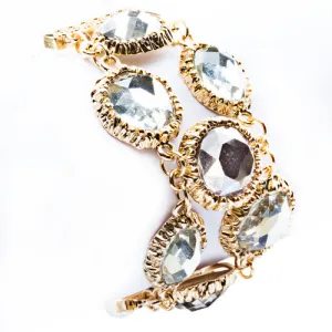 Modern Fashion Captivating Bright Color Design Statement Bracelet B485 White