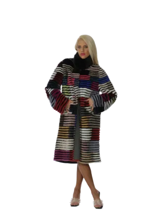 Multi Color Fox Coat