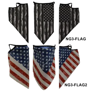 NG3 4.5 OZ. Triangle Face Cover Scarf Masks Bandana Balaclava Neck Gaiter with Ear Loops