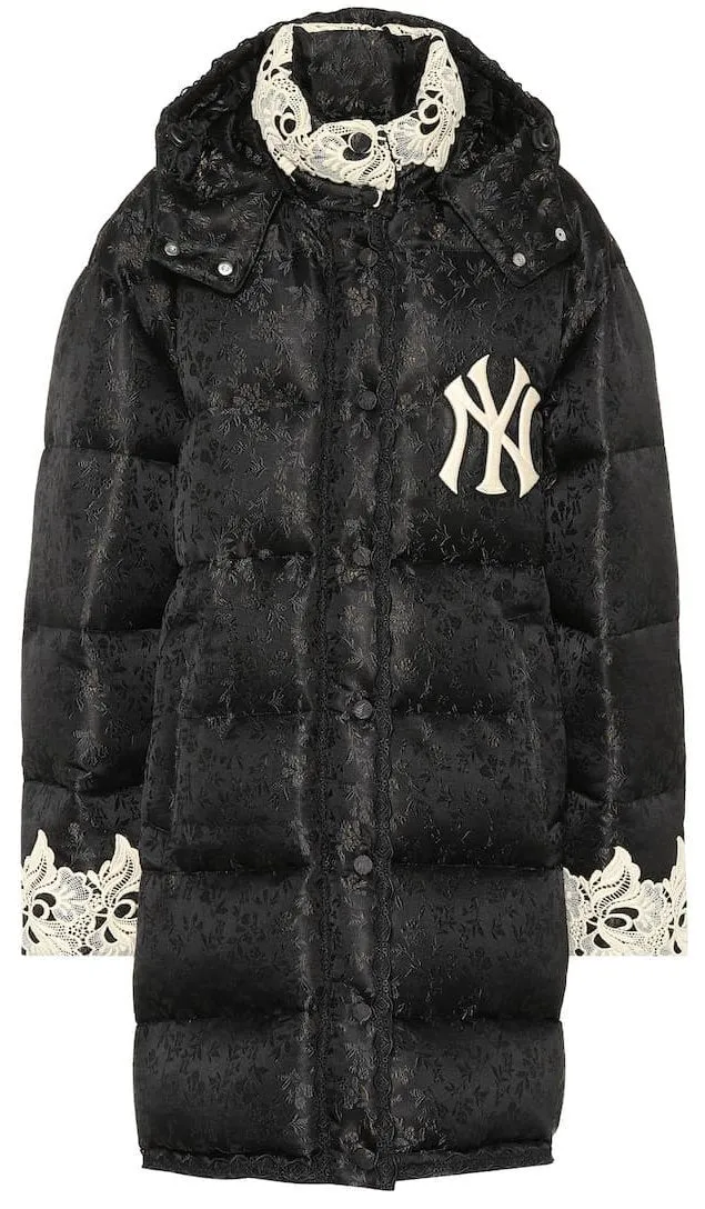 NY Yankees Jacquard Puffer Coat