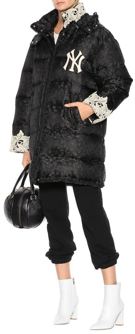 NY Yankees Jacquard Puffer Coat