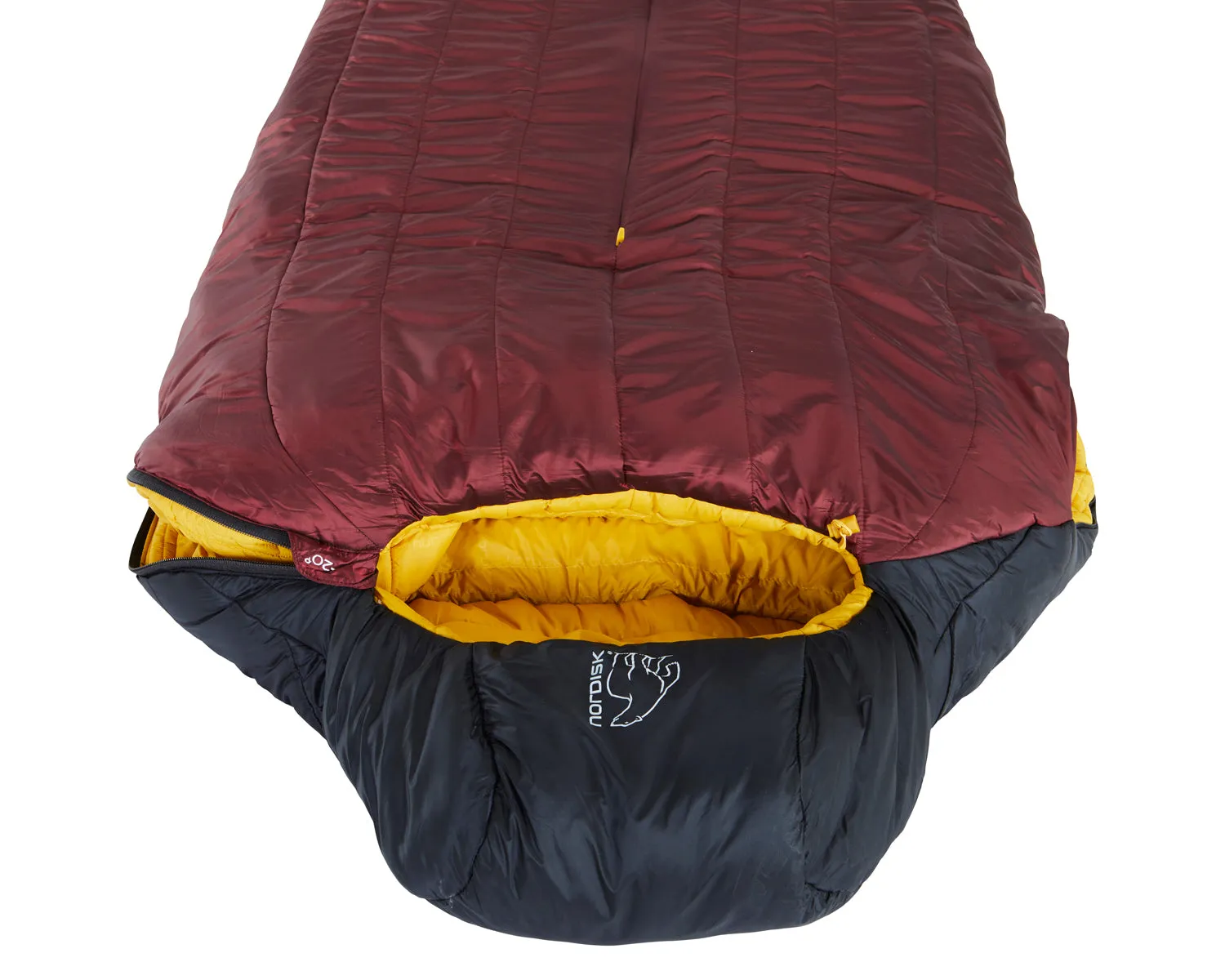 Oscar -20° Mummy - Rio Red/ Mustard Yellow/ Black
