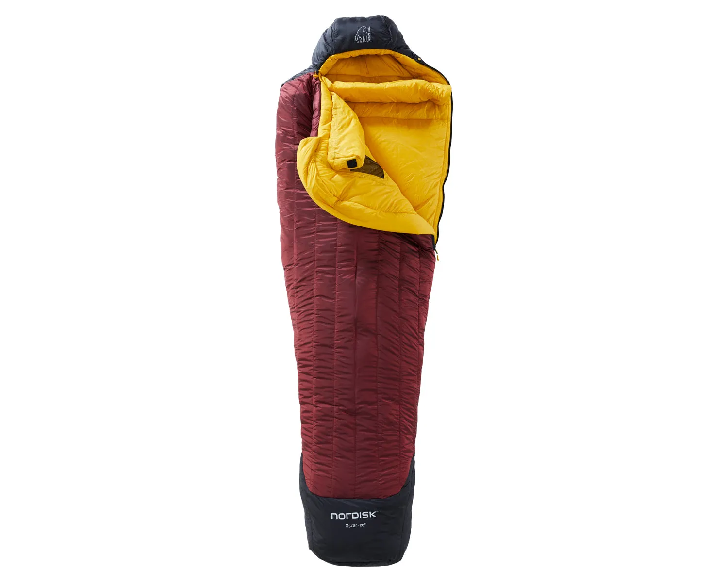 Oscar -20° Mummy - Rio Red/ Mustard Yellow/ Black