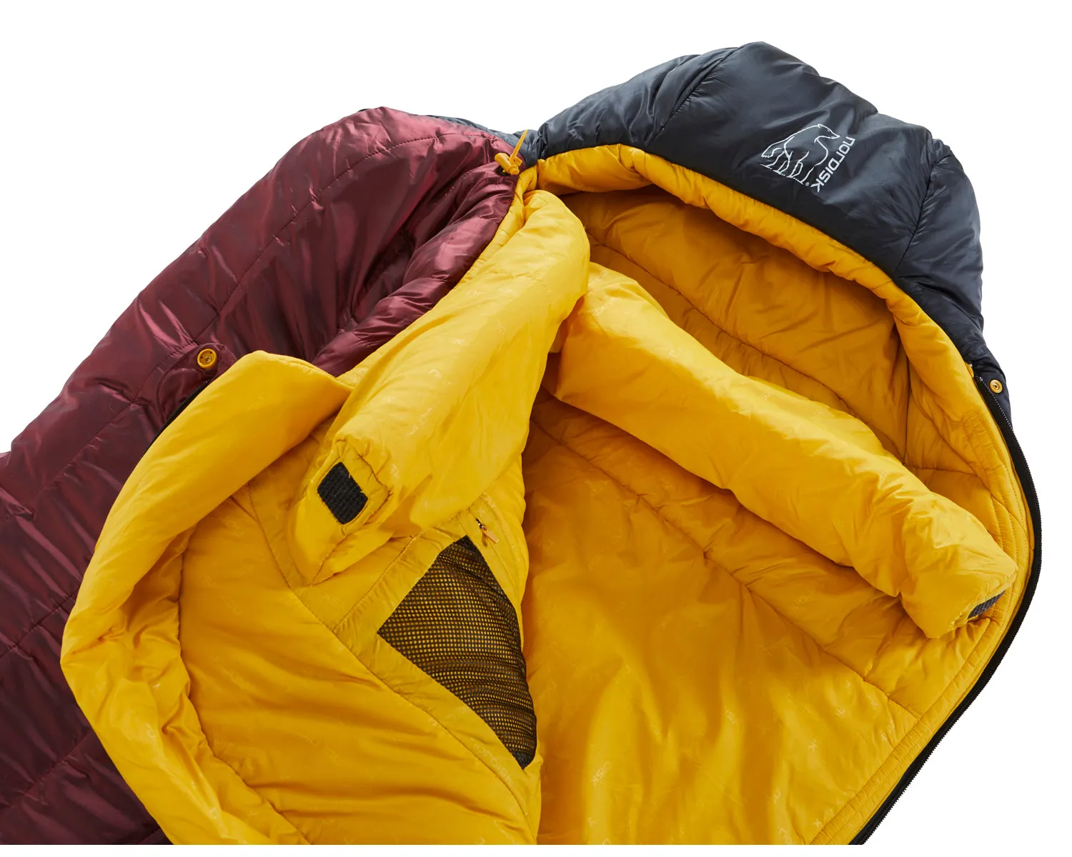 Oscar -20° Mummy - Rio Red/ Mustard Yellow/ Black