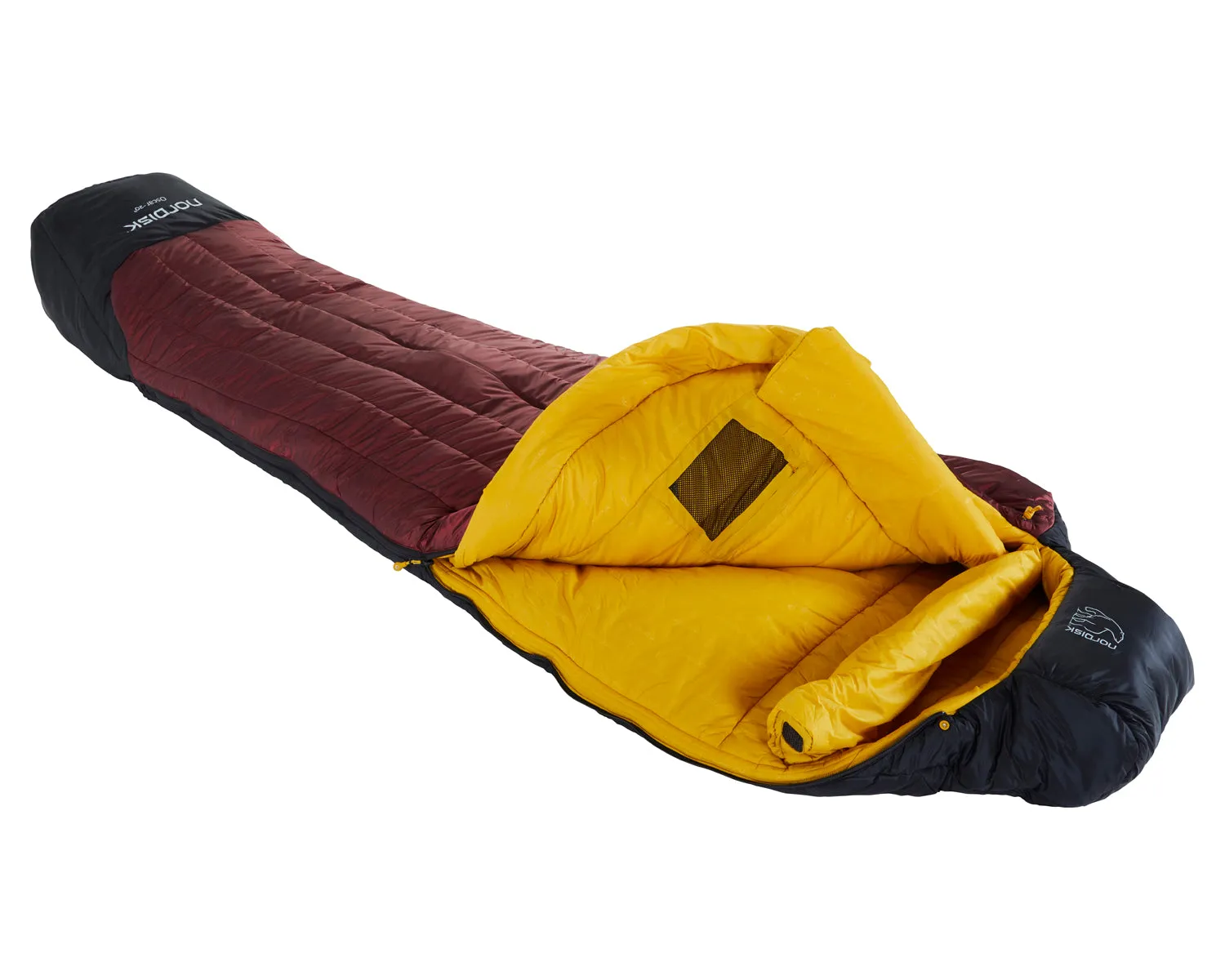 Oscar -20° Mummy - Rio Red/ Mustard Yellow/ Black