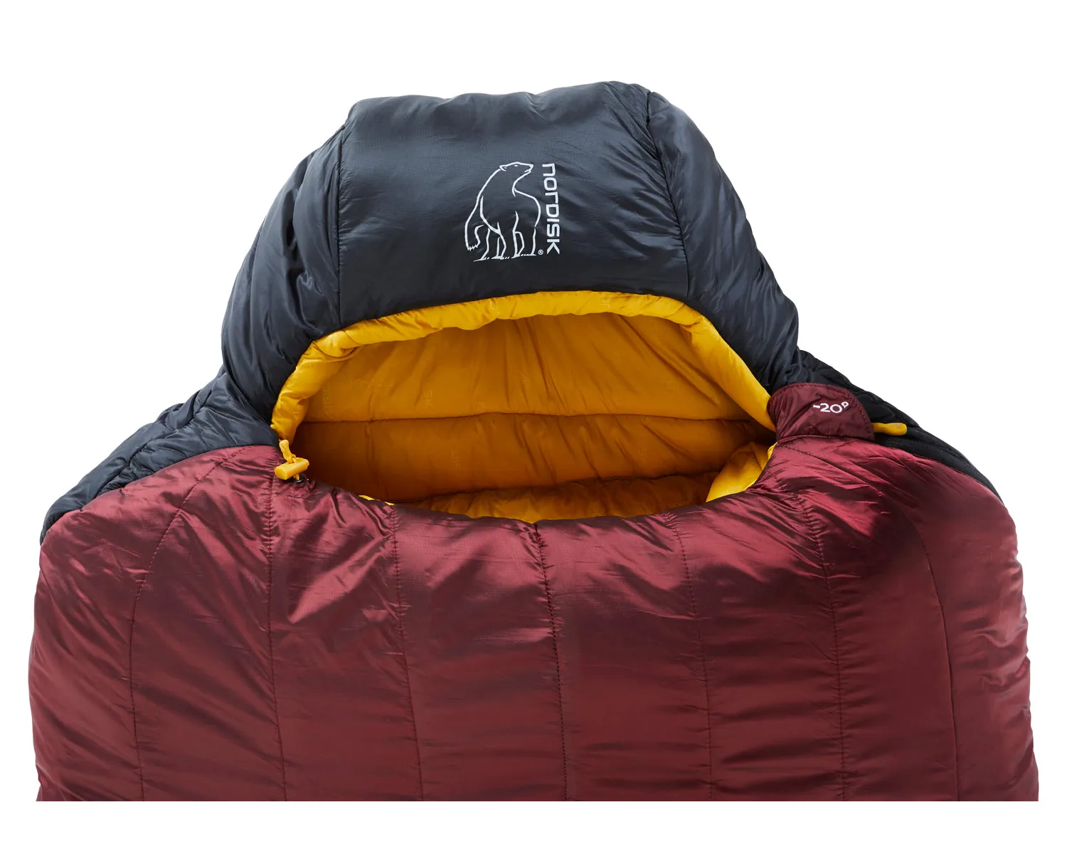 Oscar -20° Mummy - Rio Red/ Mustard Yellow/ Black