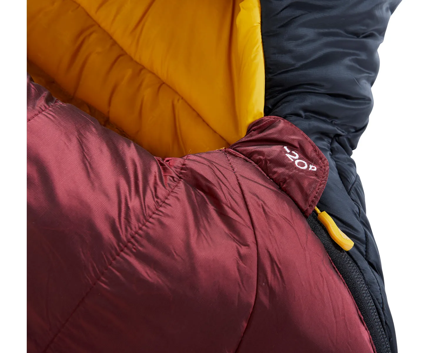 Oscar -20° Mummy - Rio Red/ Mustard Yellow/ Black