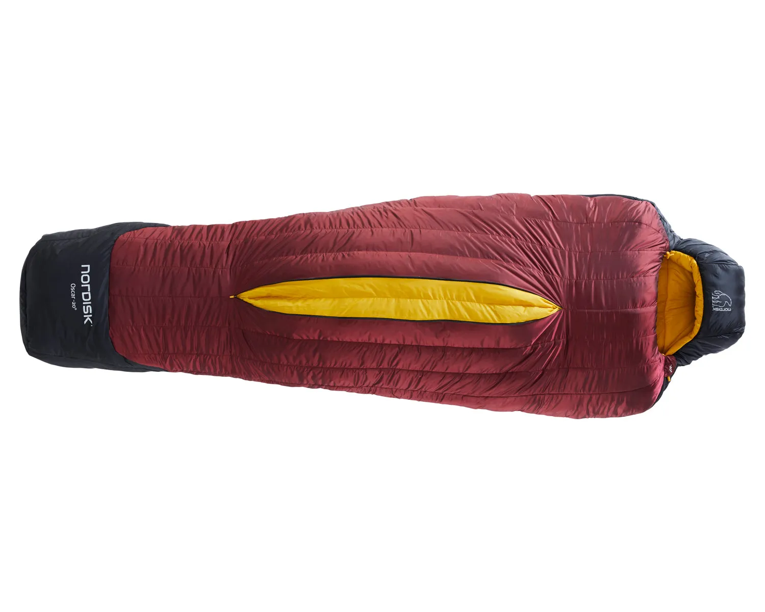Oscar -20° Mummy - Rio Red/ Mustard Yellow/ Black