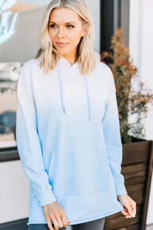 Pick Up And Go Sky Blue Ombre Hoodie