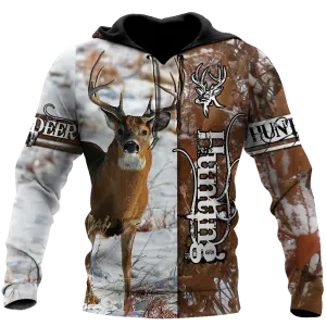 Premium Deer Hunting Hoodie For Hunter Winter Camo Printed Hoodie 3D