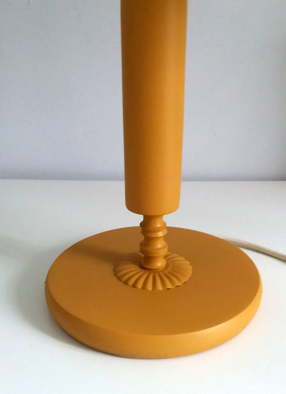 RESERVED Vintage lamp base updated with fusion mineral paint in Mustard Yellow