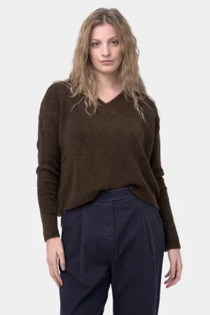 Ribbed V Neck Sweater