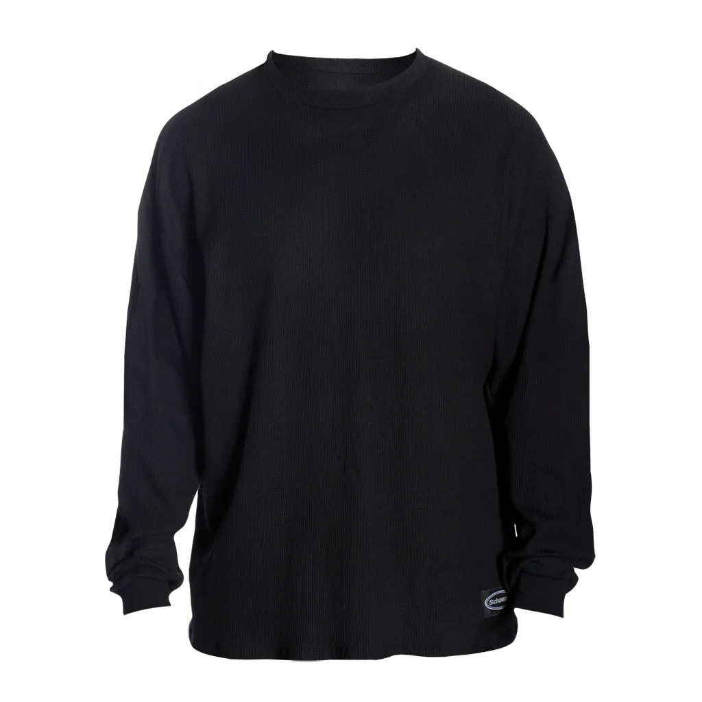 SCHAMPA Old School Thermal Shirt: Black