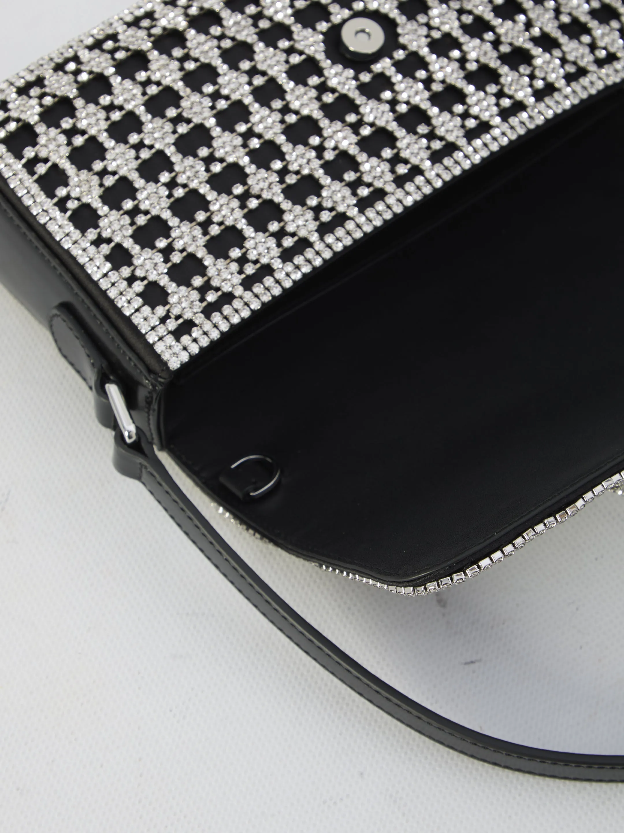Self Portrait Crystal Baguette Bag