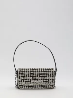 Self Portrait Crystal Baguette Bag