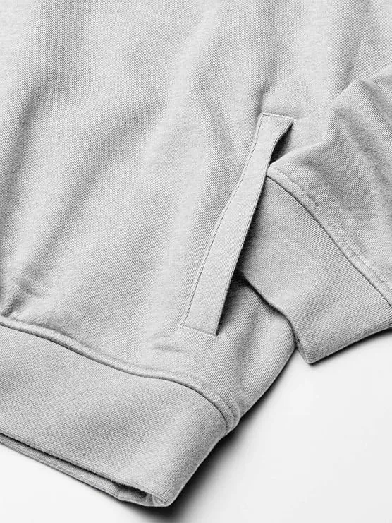 SH9623 QAO CCAS LACOSTE SWEATSHIRT MEN SILVER