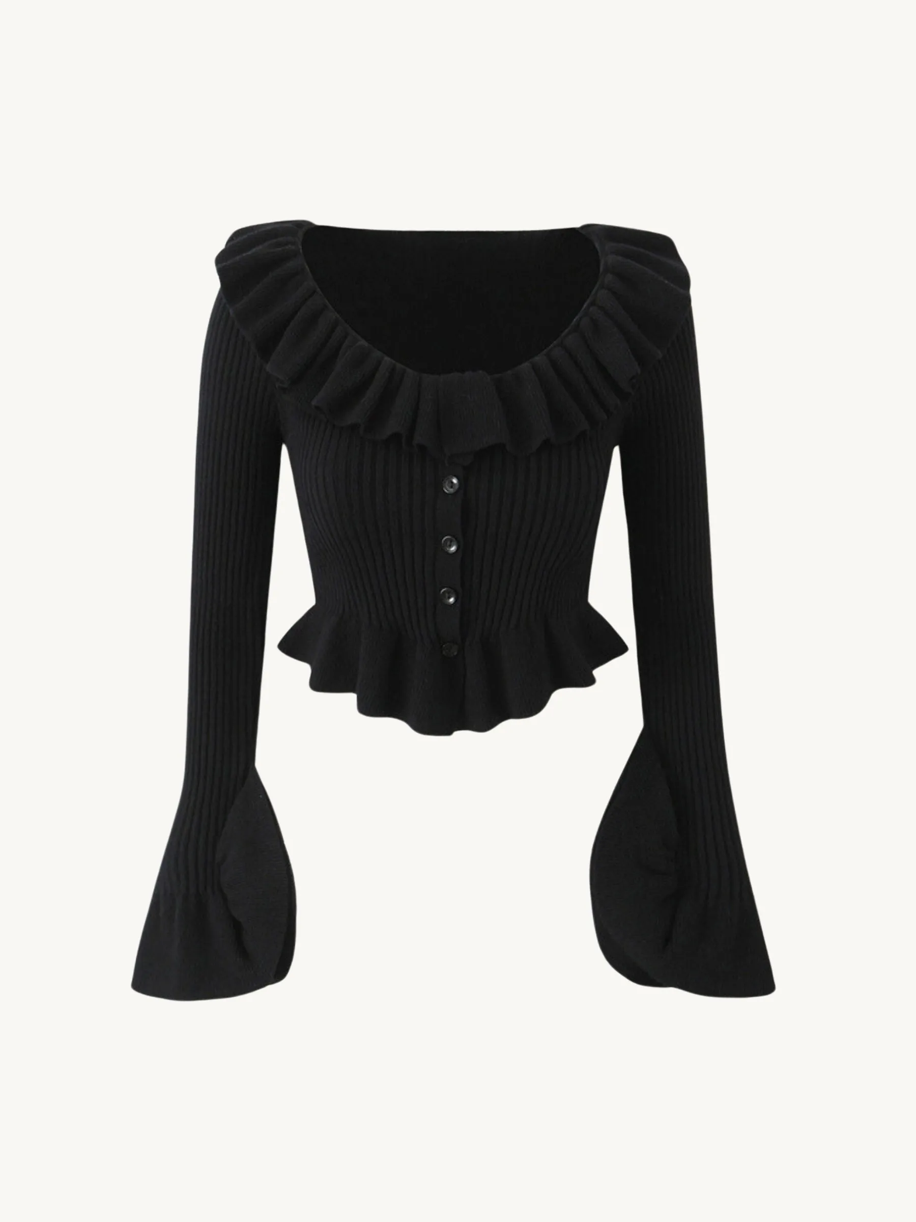 Sharon Knit Ruffle Sweater