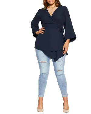 Shibara Vibes Top | Navy