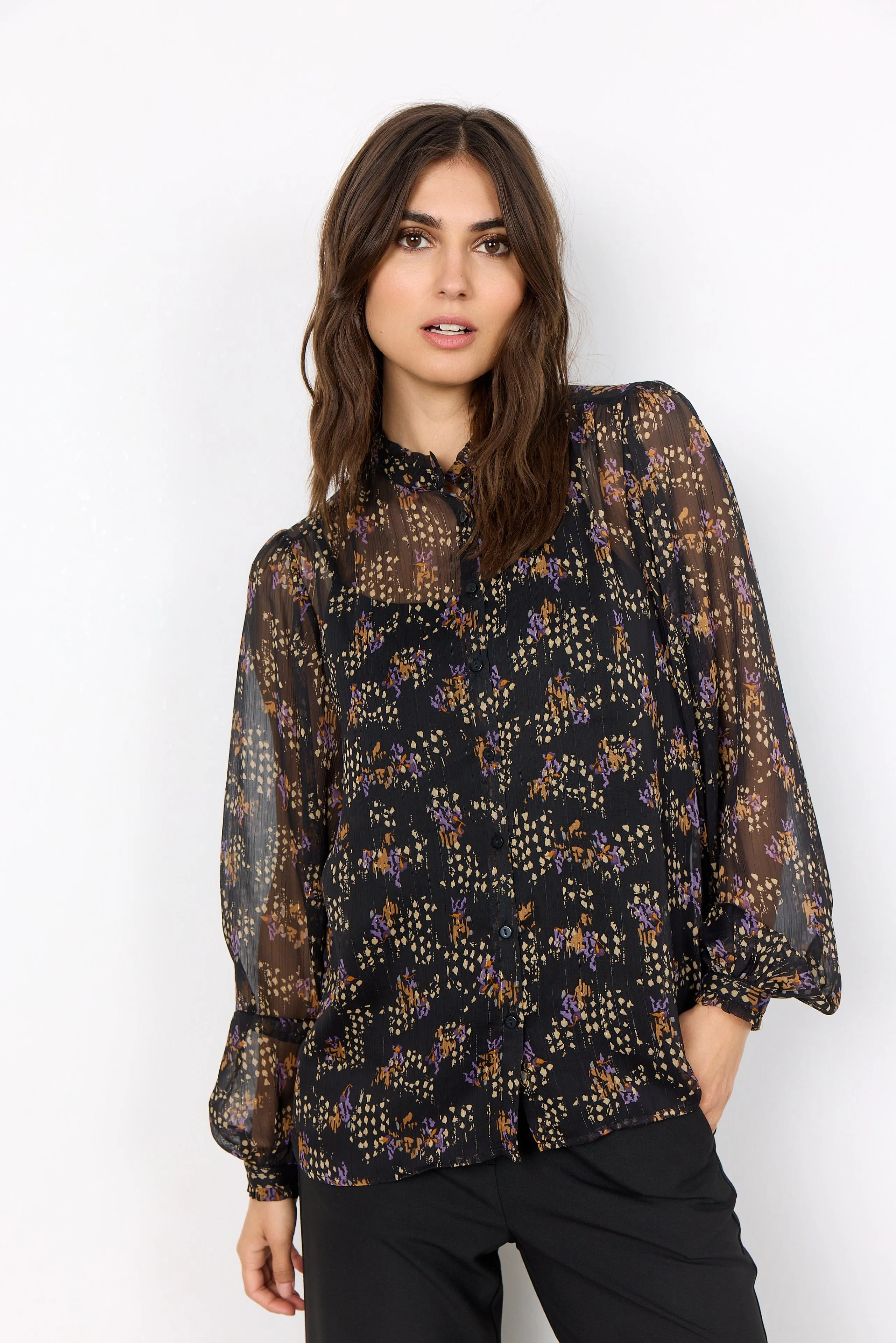 Soya Concept Winter Floral Blouse Multi