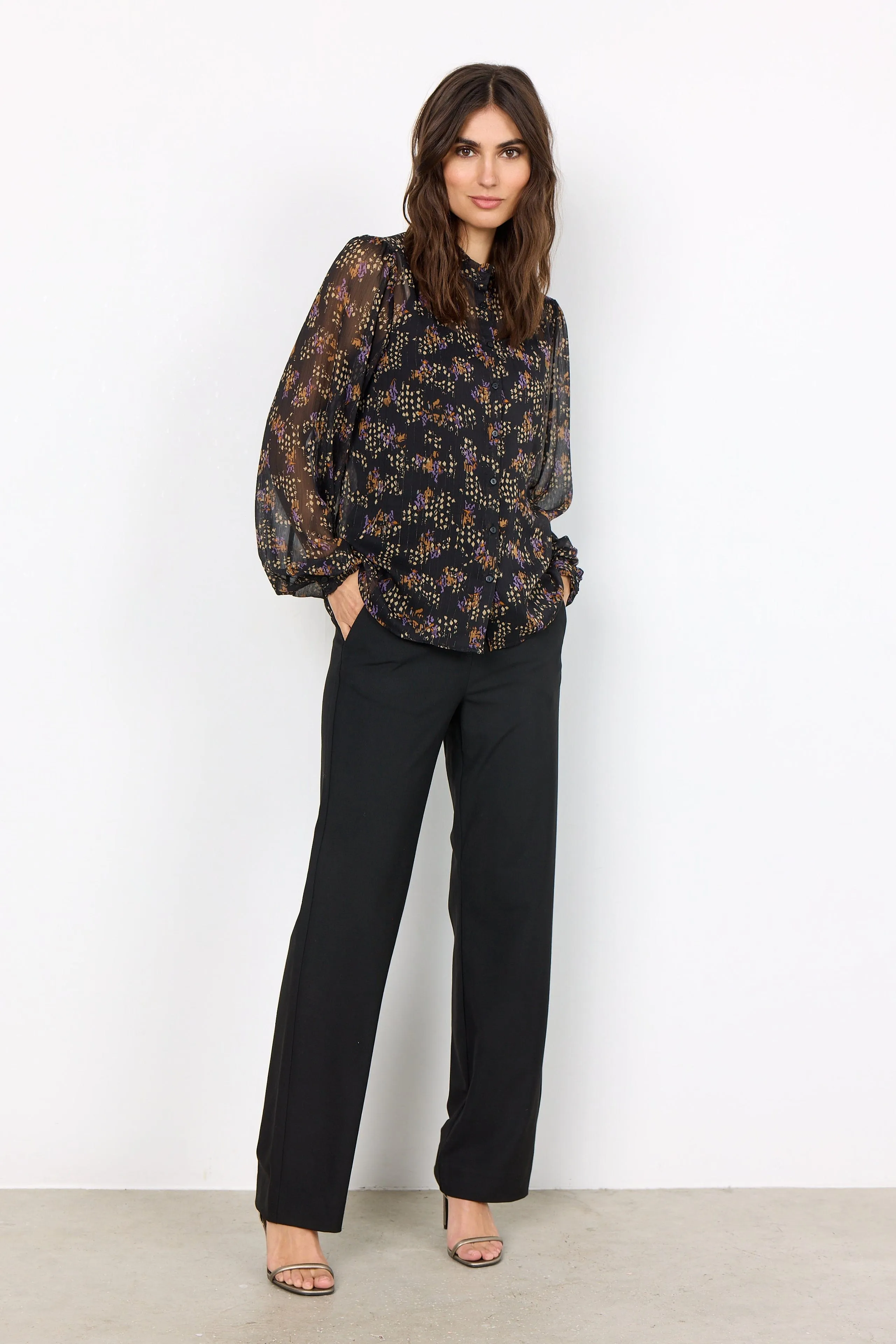 Soya Concept Winter Floral Blouse Multi