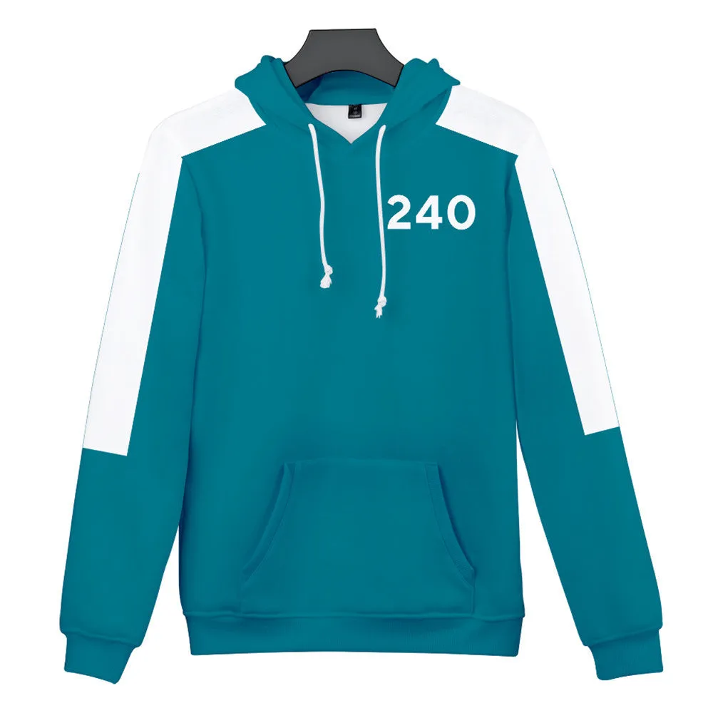 Squid Game - Number 240 Type Round Collar Hoodie