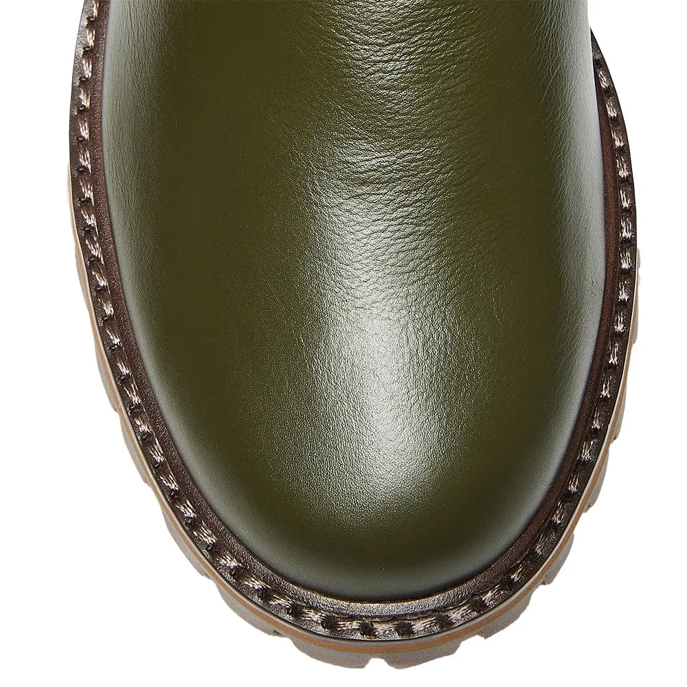 Tasman Boot in Olive Glove Leather