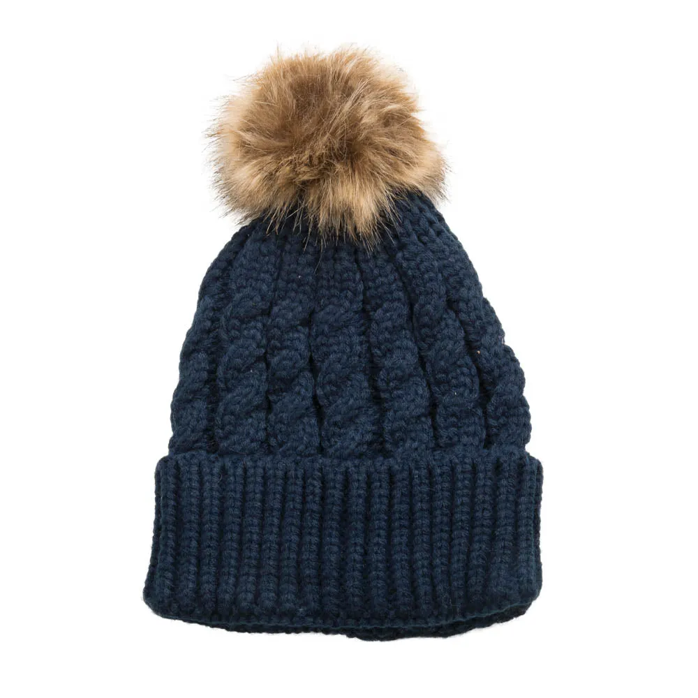 Top it Off Emma Pom-Pom Knitted Hat