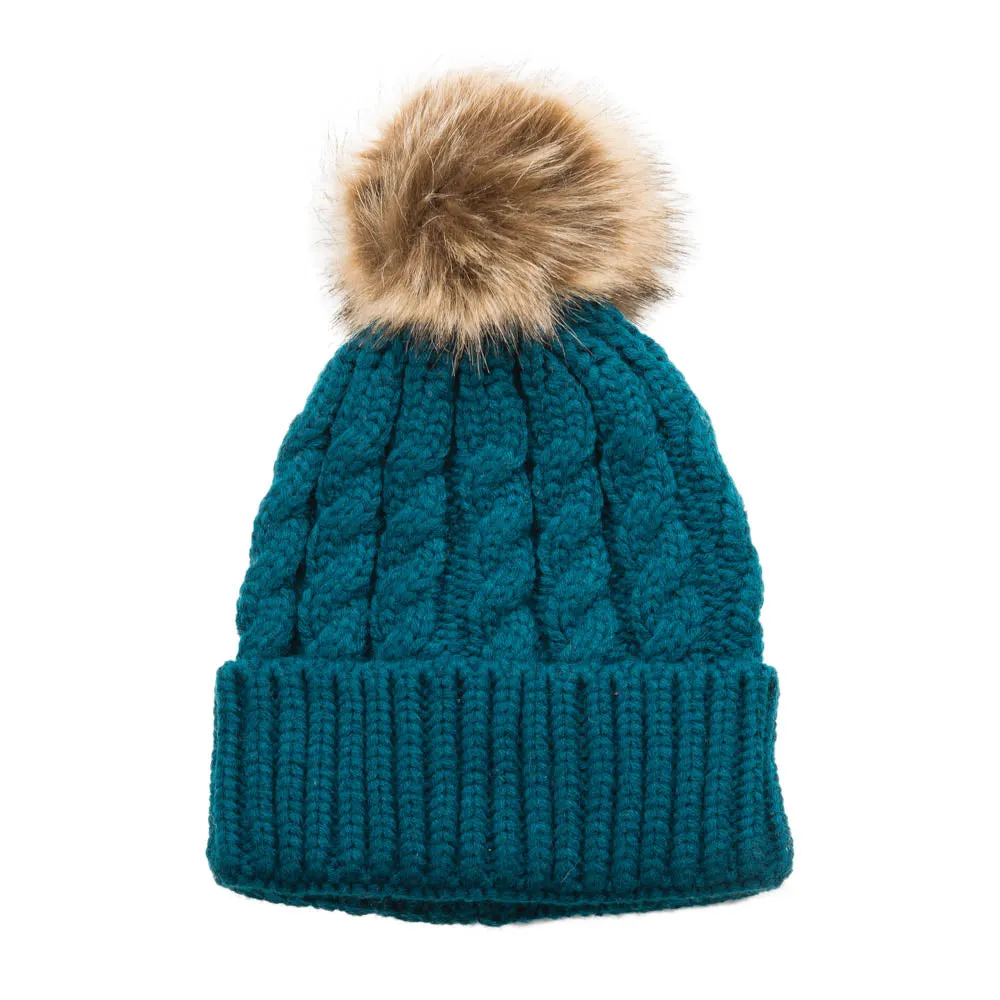 Top it Off Emma Pom-Pom Knitted Hat