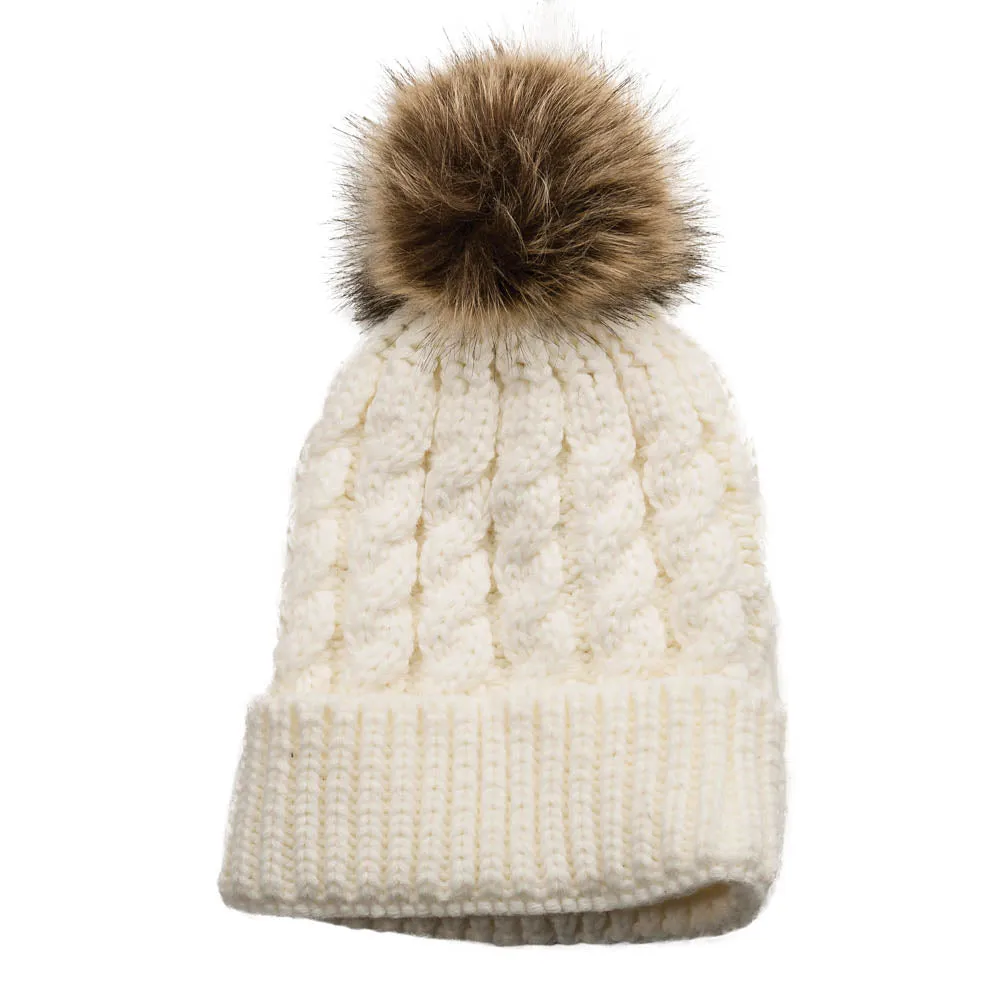Top it Off Emma Pom-Pom Knitted Hat