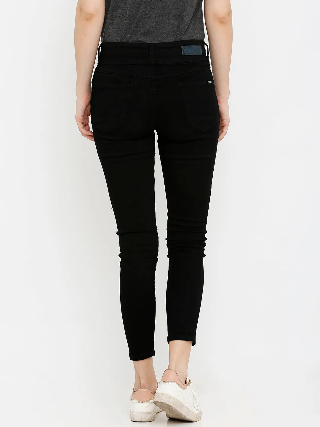 Women Black High-Rise Skinny Jeans