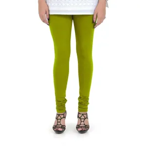 Women's Cotton Churidar Leggings (Free Size) - Goose Berry