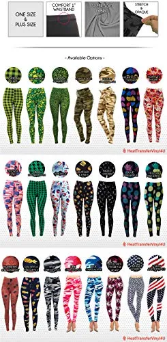 Women's Premium Ultra Soft Patterned Leggings (Burger and Fries, One Size) x 1
