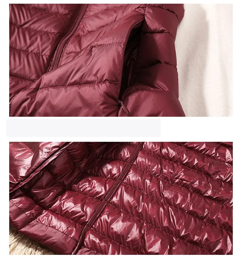 Women's Ultra Light Duck Down Vest Jacket Coat