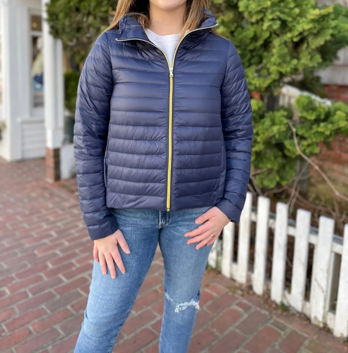 Wynn Puffer Jacket in Navy